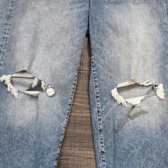 NEW Torrid Perfect Wide Leg Vintage Jeans Size 16 Vintage Stretch Ripped Knee - Picture 6 of 15